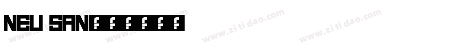 neu san字体转换
